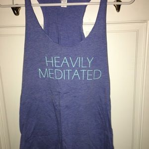 Bella canvas tank Heavily Meditated